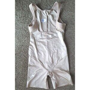 TC Fine Intimates Torsette Smooth Body Shaper XL Beige Open Bust Style 4041